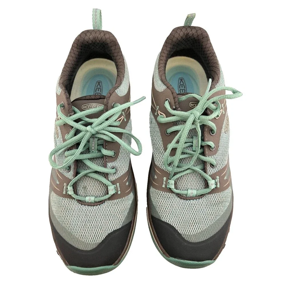 KEEN Terradora Trail Shoes Women’s 8.5 Hiking Green Gray Sneakers Outdoors - Picture 3 of 8
